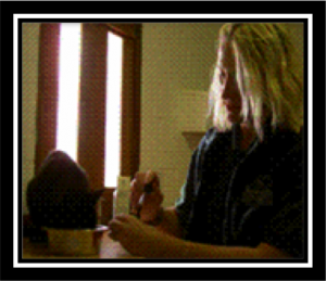 Caroline using flower essences